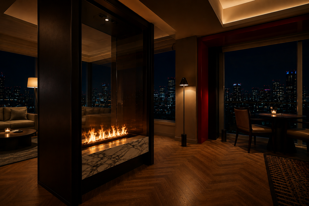 18" Luxury Smart Water Vapor Fireplace