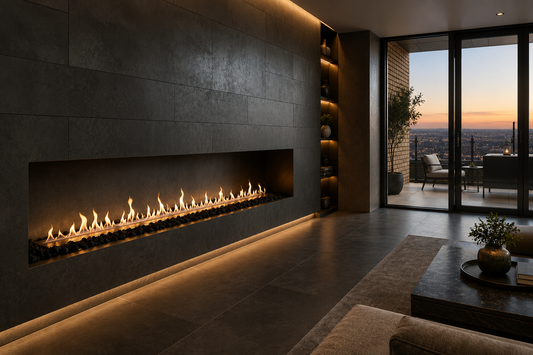 72" Luxury Smart Electric Water Vapor Fireplace